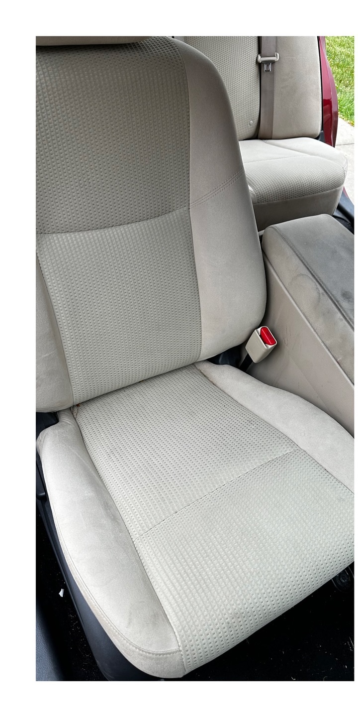 Cloth Seat Deep Clean before